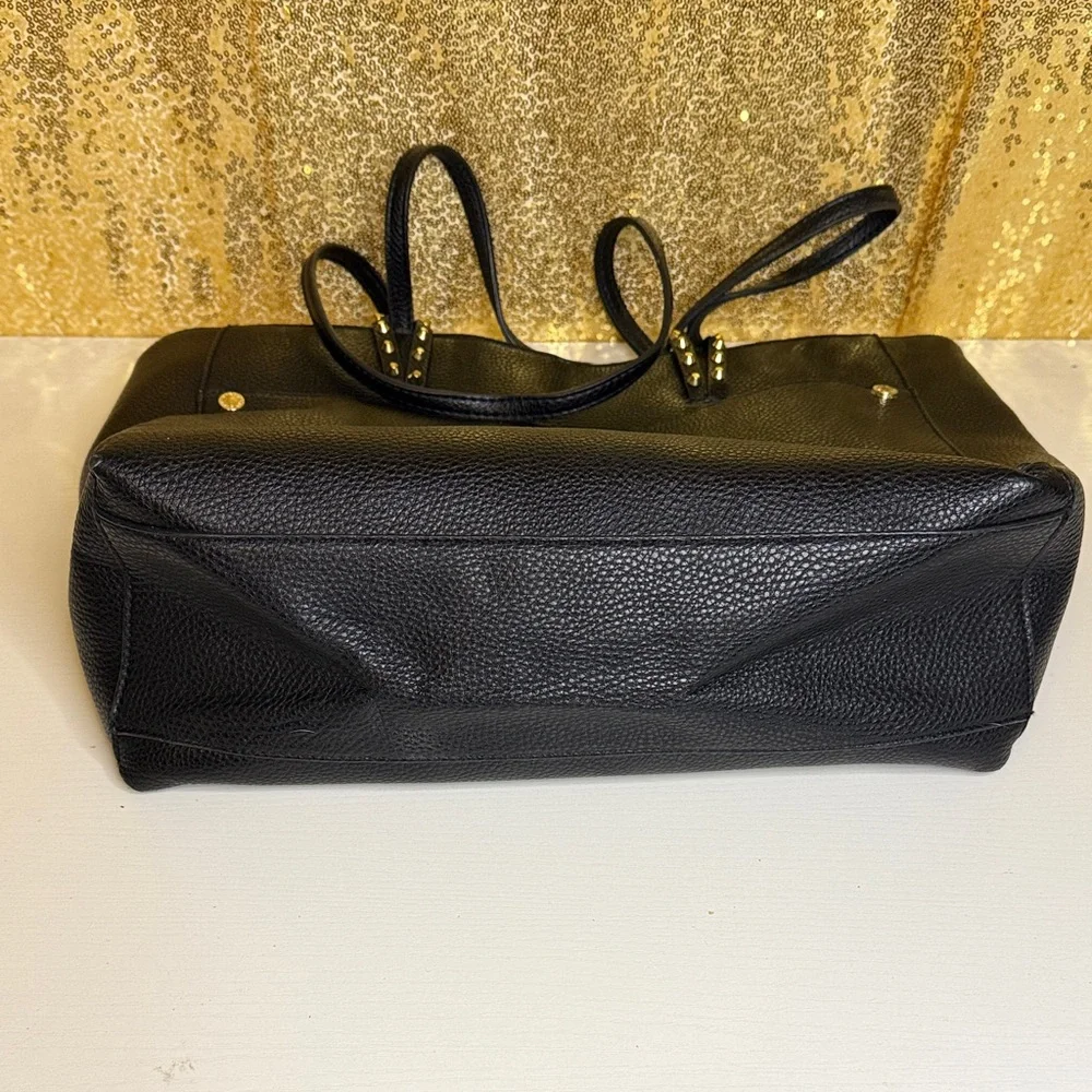 Steve Madden Black Tote with Gold Accents